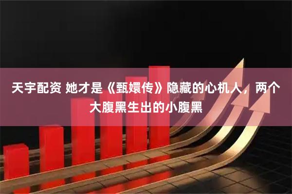 天宇配资 她才是《甄嬛传》隐藏的心机人，两个大腹黑生出的小腹黑